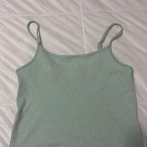 American Eagle Outfitters Light Green Camisole crop